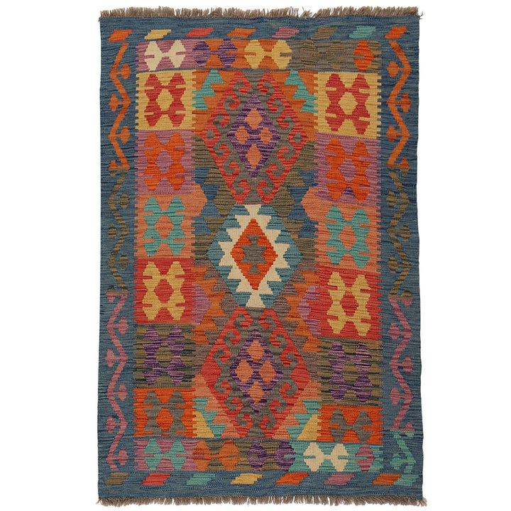 Vegetable Kilim 3' 4" x 4' 8" - No. AL39385