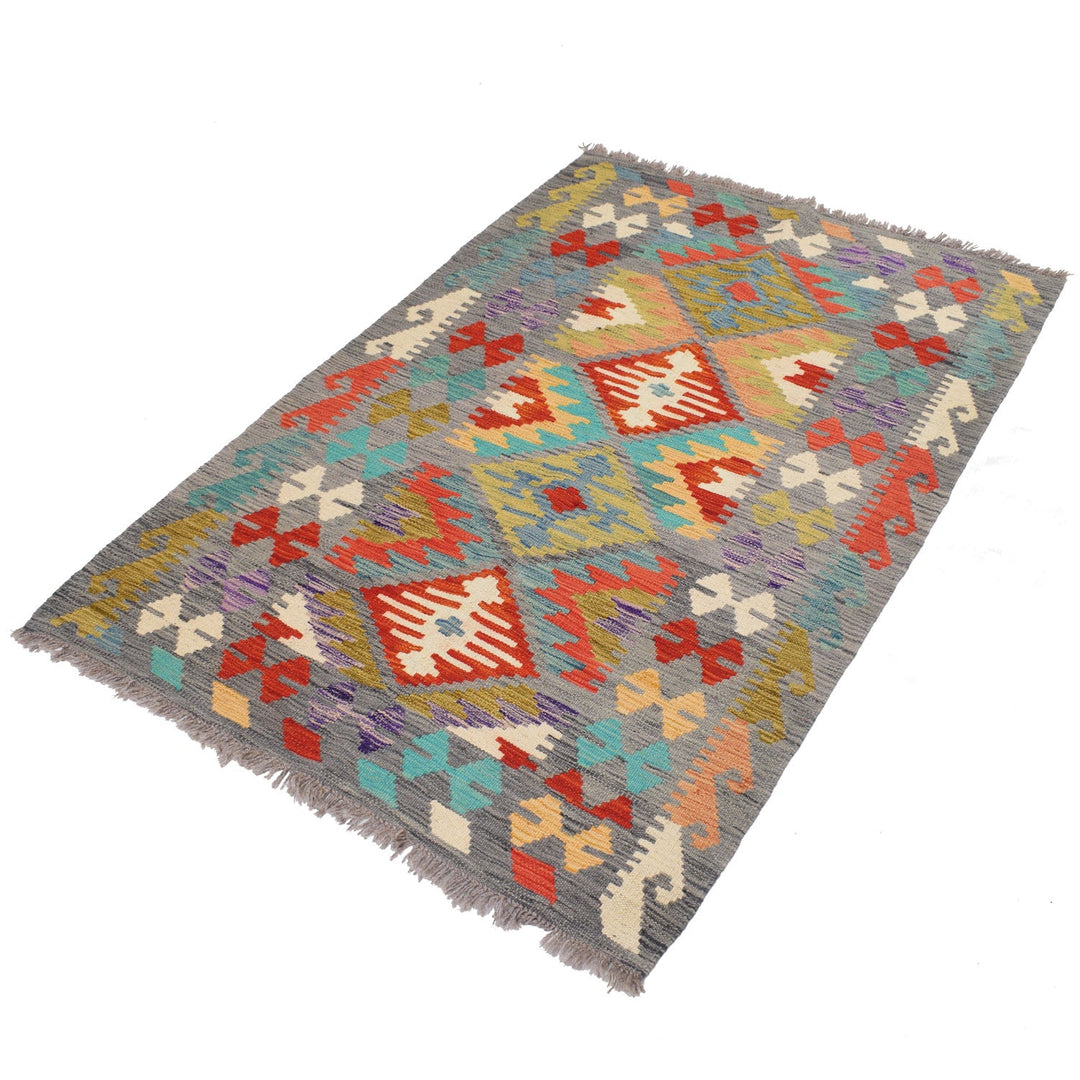Vegetable Kilim 3'3" x 4'9" - No. AL22576