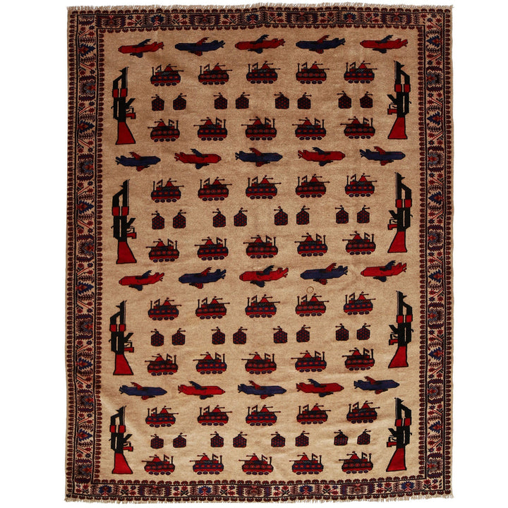 Baluchi Rug 6'5" x 8'9" - No. AL79681