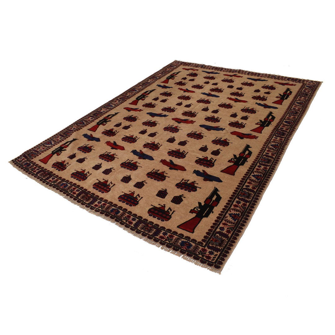 Baluchi Rug 6'5" x 8'9" - No. AL79681