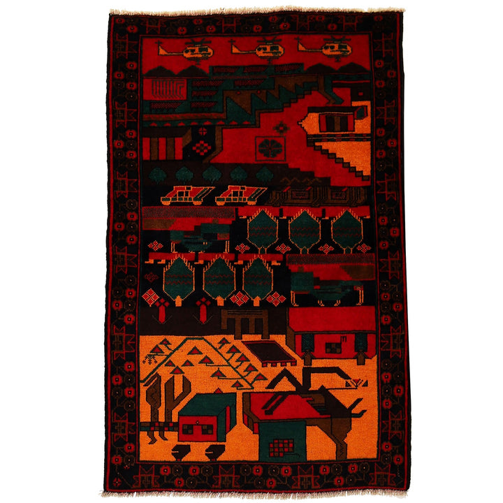 Pictorial Rug 3' 0" x 4' 6" - No. AL18038