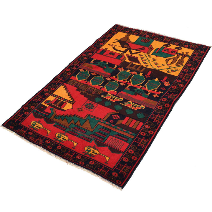 Pictorial Rug 3' 0" x 4' 6" - No. AL18038