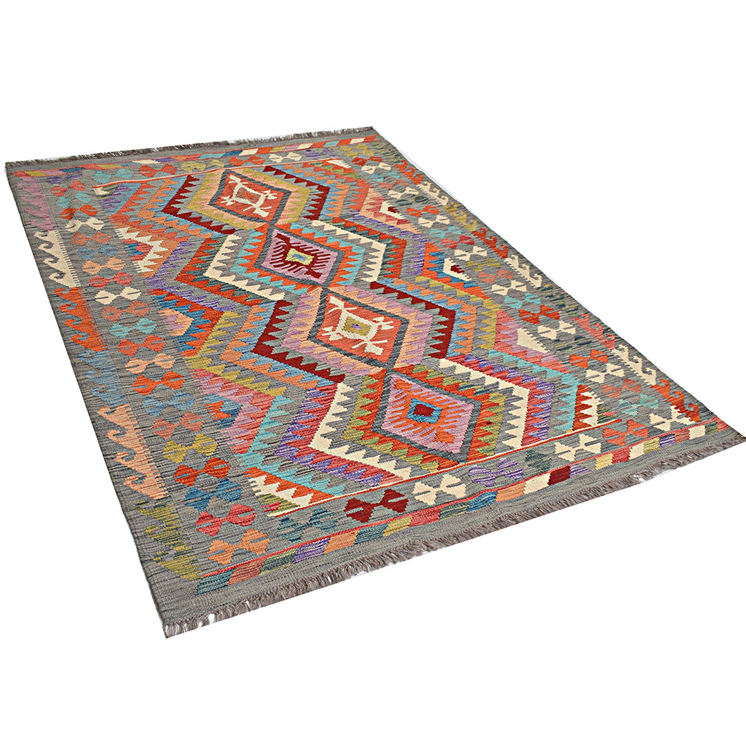 Vegetable Kilim 4'7" x 6'4" - No. AL54533