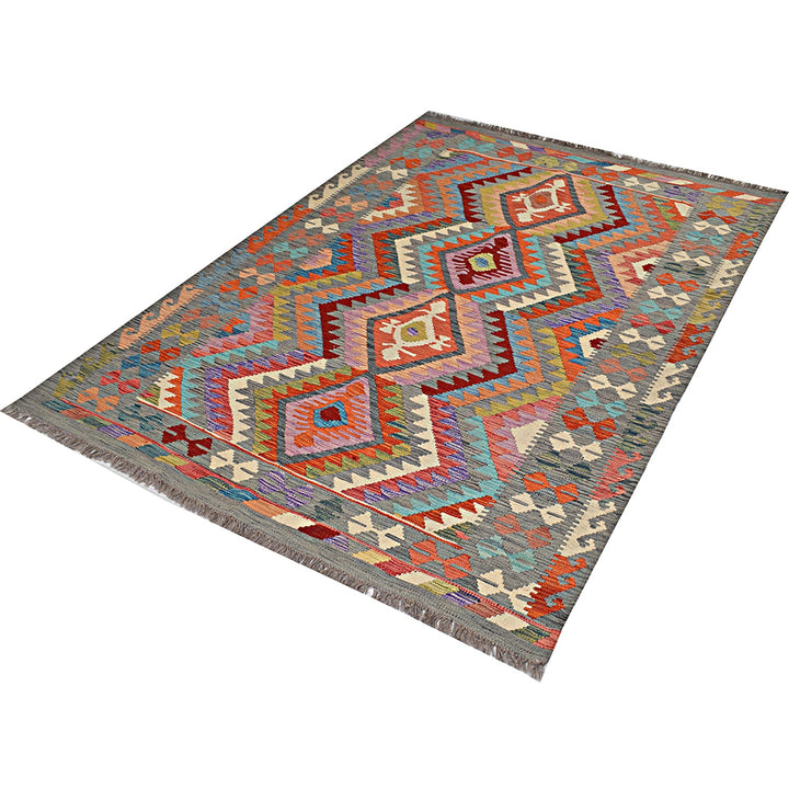 Vegetable Kilim 4'7" x 6'4" - No. AL54533