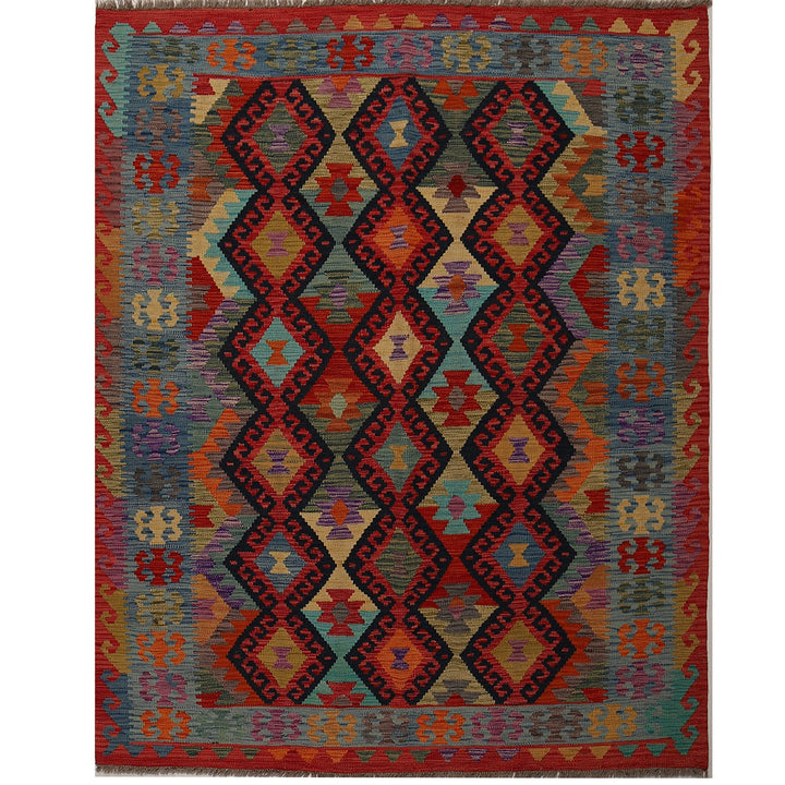 Vegetable Kilim 4'8" x 6'4" - No. AL91682