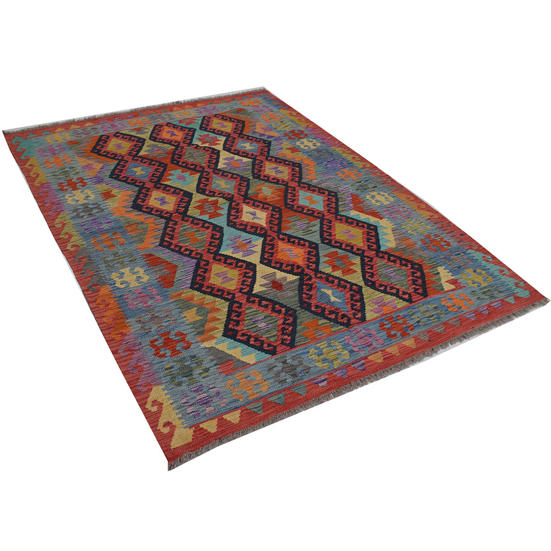 Vegetable Kilim 4'8" x 6'4" - No. AL91682