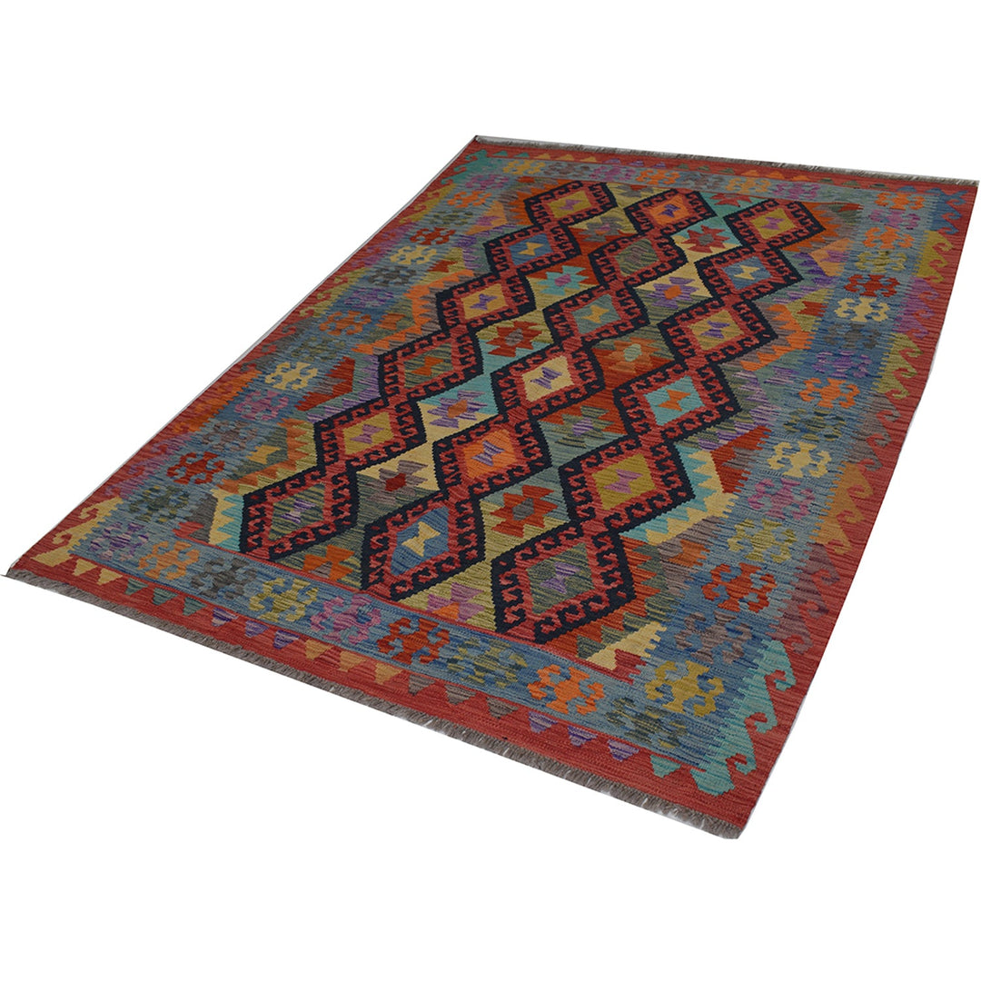 Vegetable Kilim 4'8" x 6'4" - No. AL91682