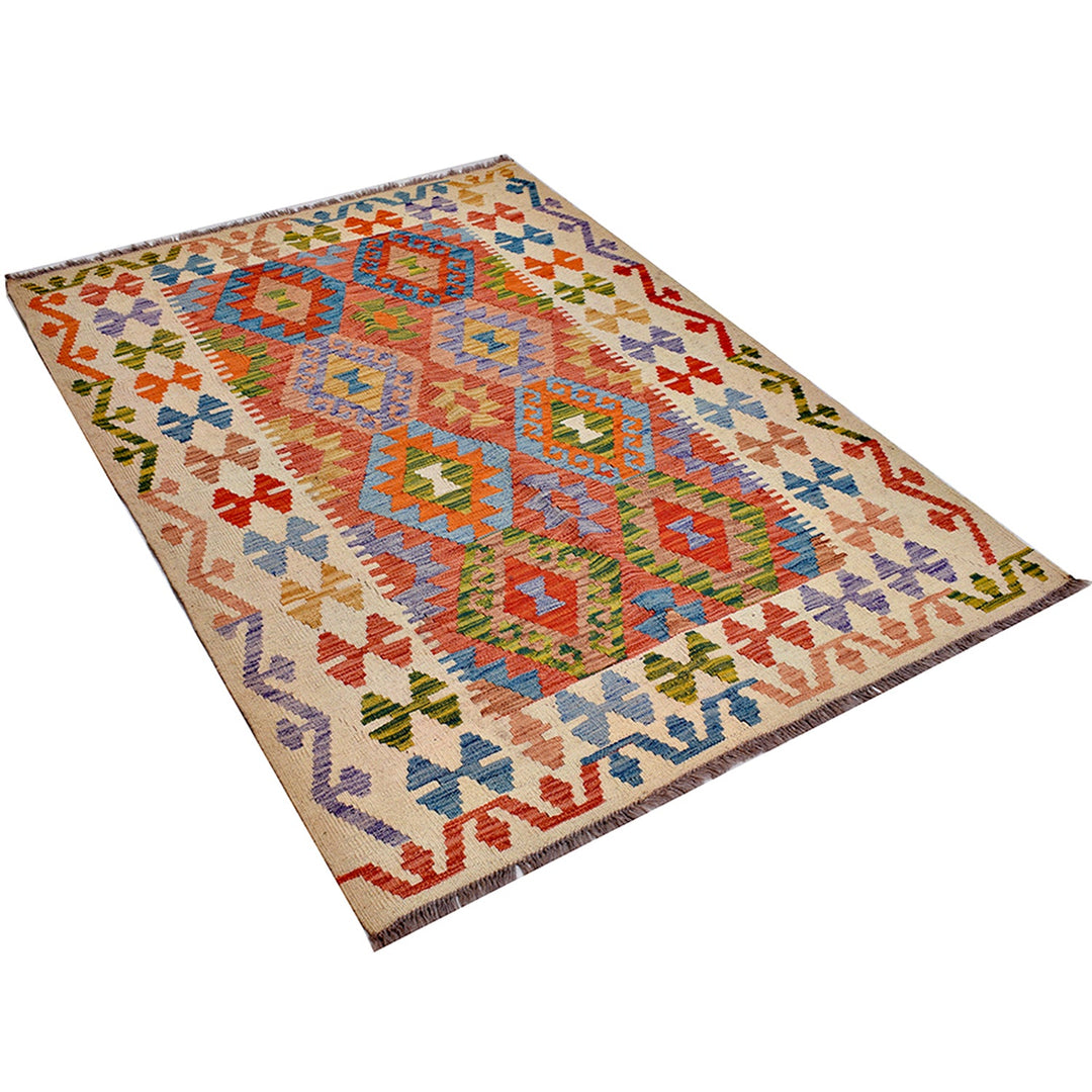 Vegetable Kilim 4'1" x 5'7" - No. AL85431