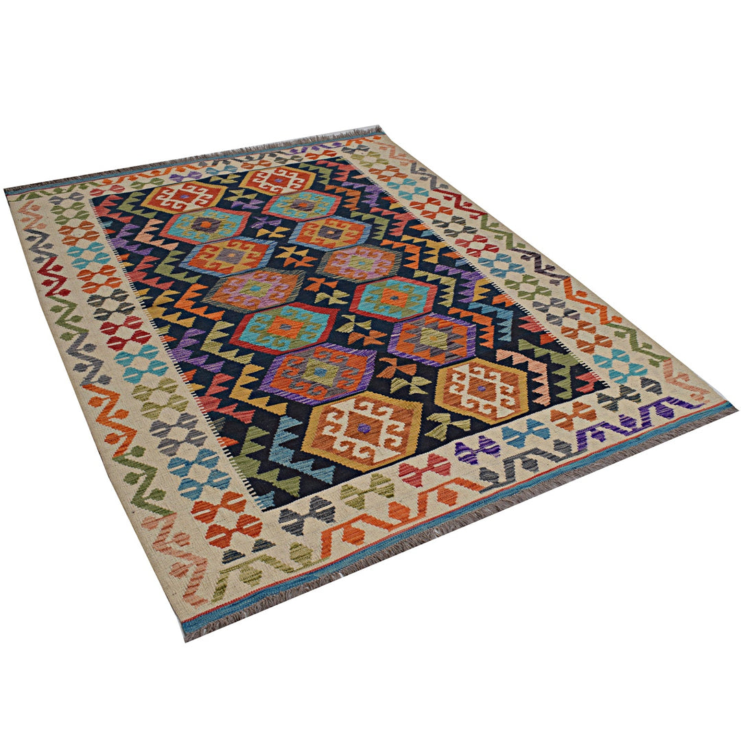 Vegetable Kilim 4'9" x 6'2" - No. AL79772