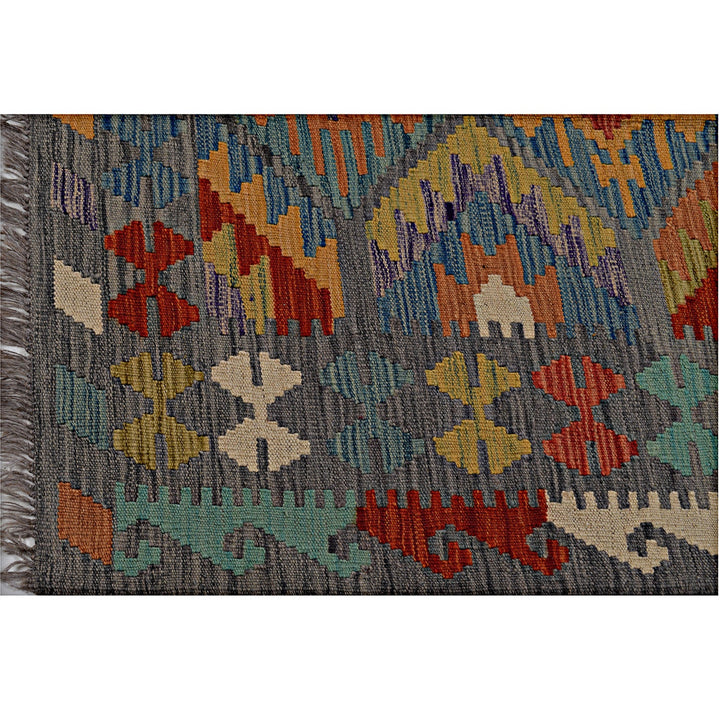 Vegetable Kilim 3' 4" x 4' 7" - No. AL37865