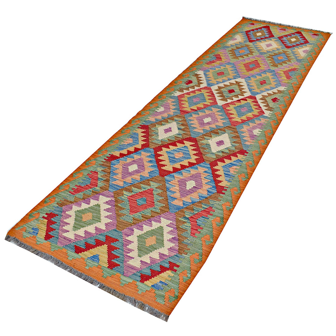 Vegetable Kilim 2'7" x 9'6" - No. AL38534