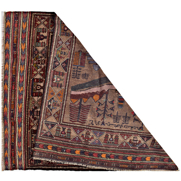 Pictorial Rug 4' 4" x 6' 4" - No. AL15063