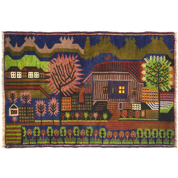 Pictorial Rug 3'0" x 4'6" - No. AL21358