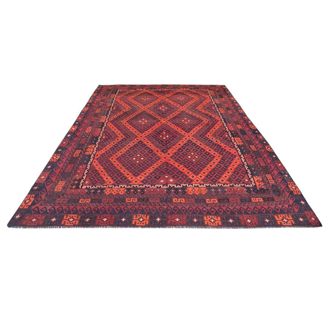 Afghan Maimana Kilim Rug 8' x 11'9" Flat-Weave