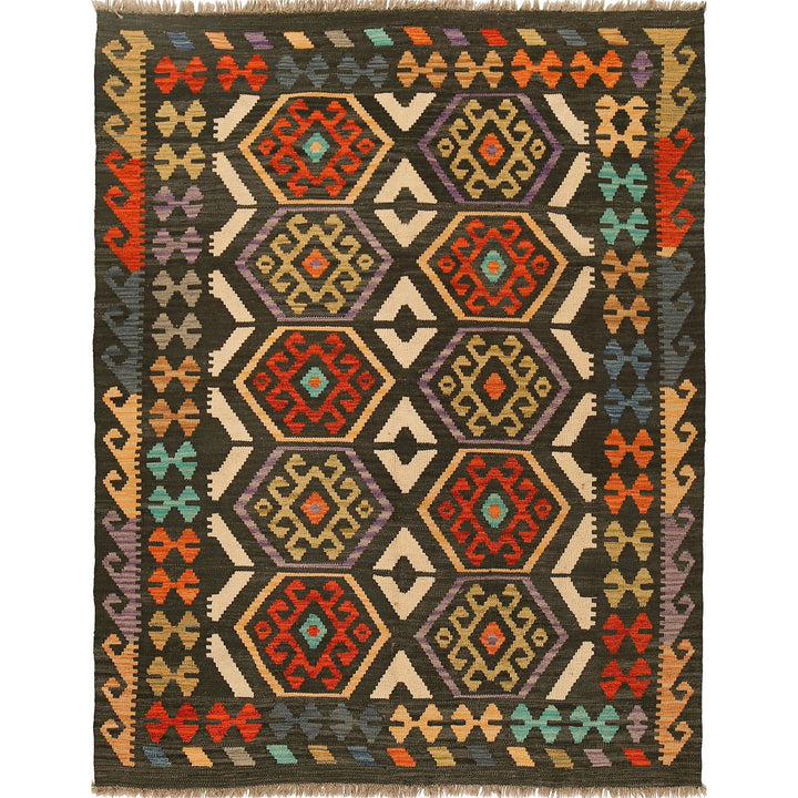 Vegetable Kilim 4'9" x 6'8" - No. AL99487