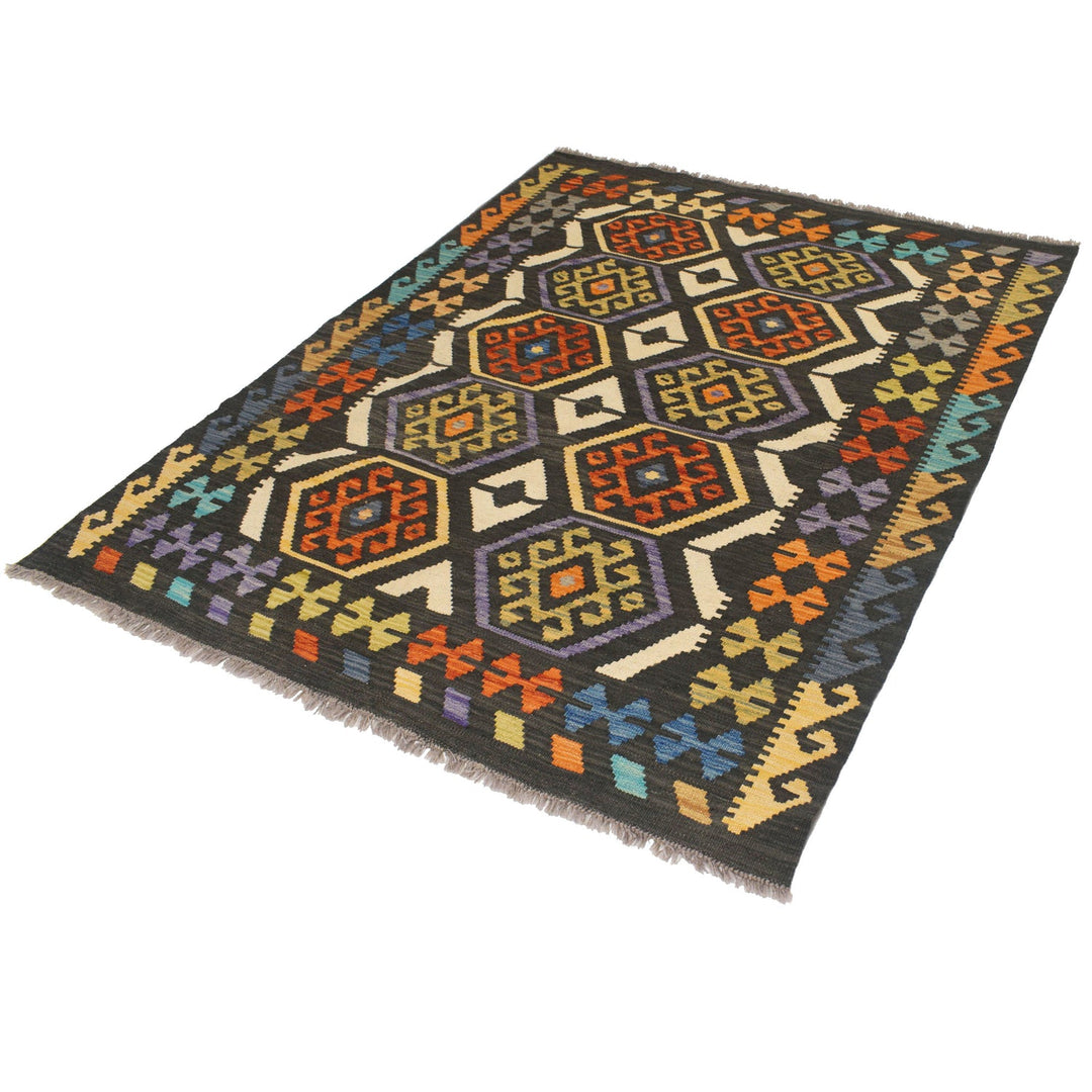 Vegetable Kilim 5'1" x 6'4" - No. AL92162