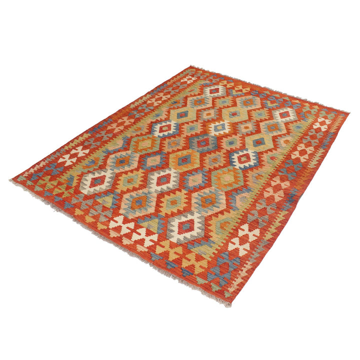 Vegetable Kilim 5'1" x 6'3" - No. AL18258