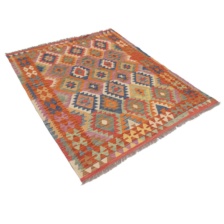 Vegetable Kilim 5' 0" x 6' 2" - No. AL17866