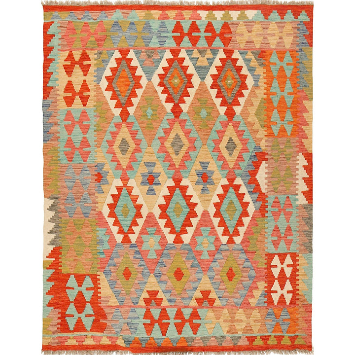 Vegetable Kilim 5'2" x 6'3" - No. AL22822