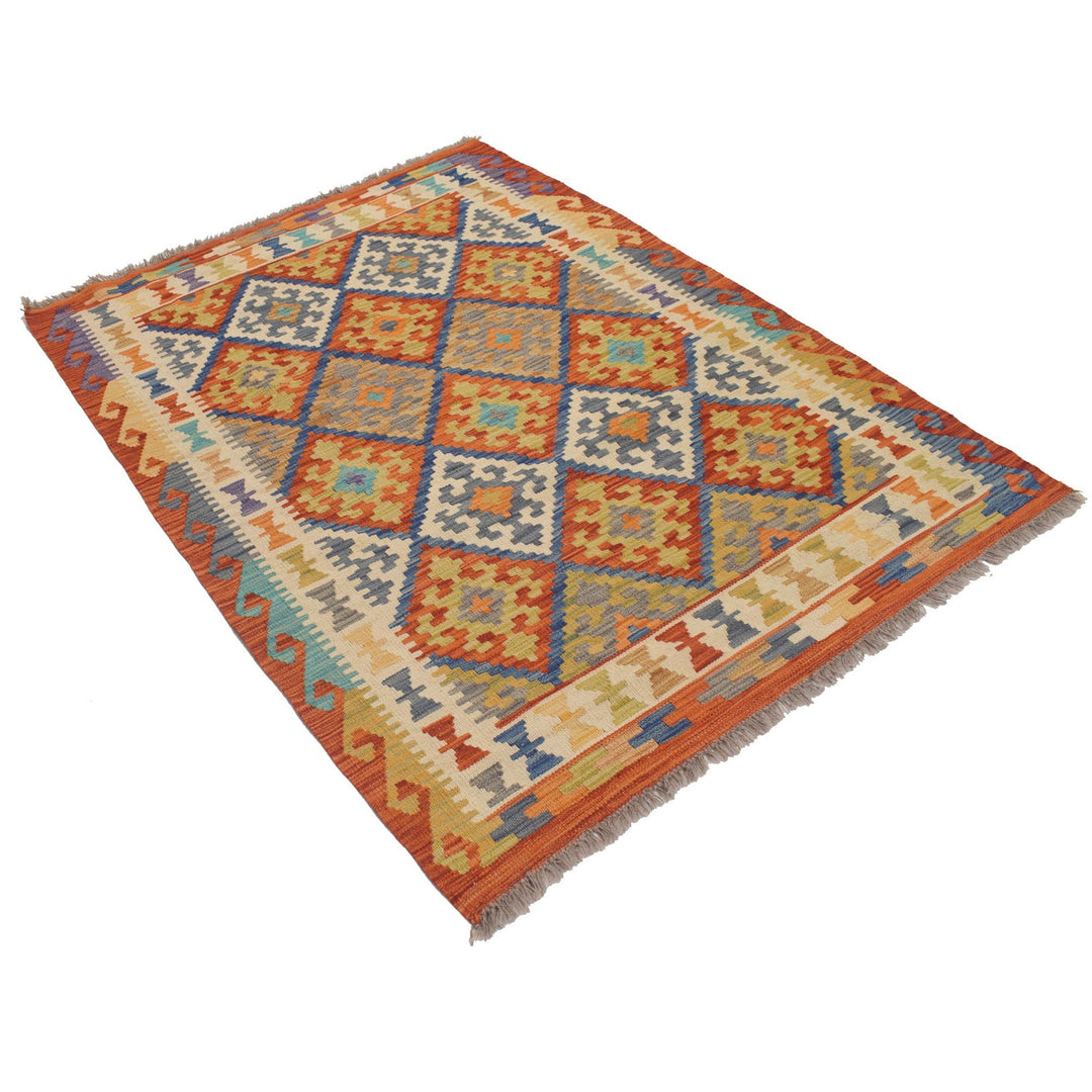 Vegetable Kilim 4' 0" x 5'6" - No. AL40527