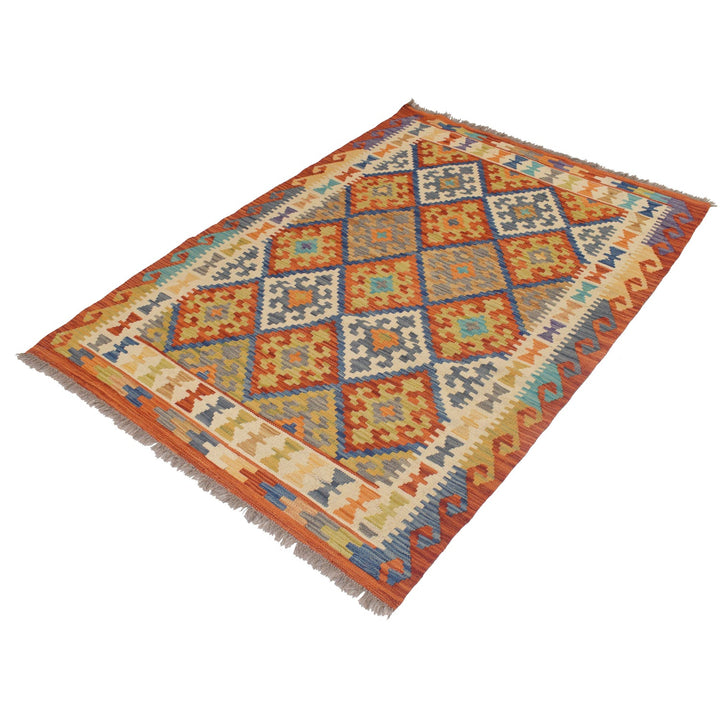 Vegetable Kilim 4' 0" x 5'6" - No. AL40527