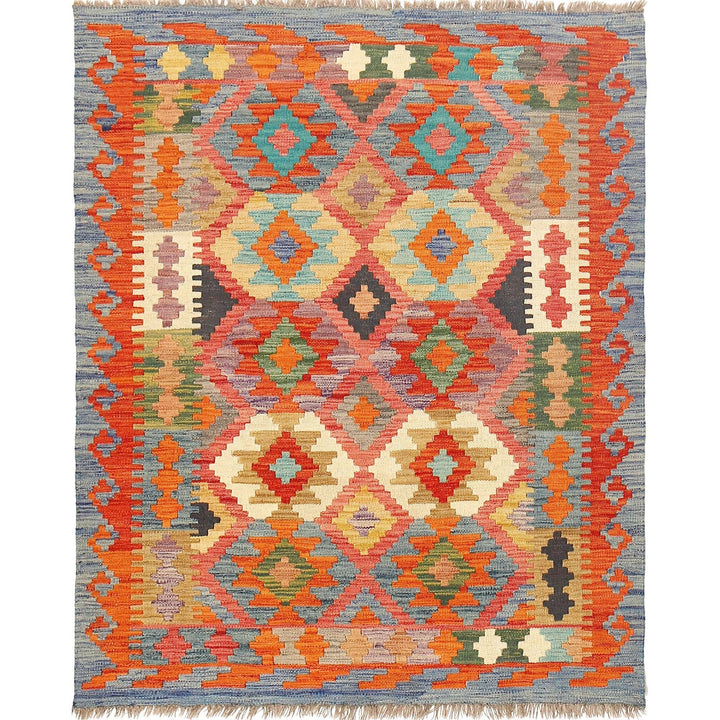 Vegetable Kilim 4' 1" x 5' 3" - No. AL62226