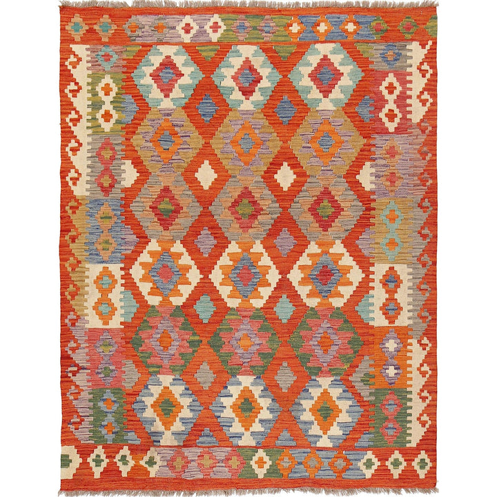 Vegetable Kilim 5' 2" x 6' 3" - No. AL76421