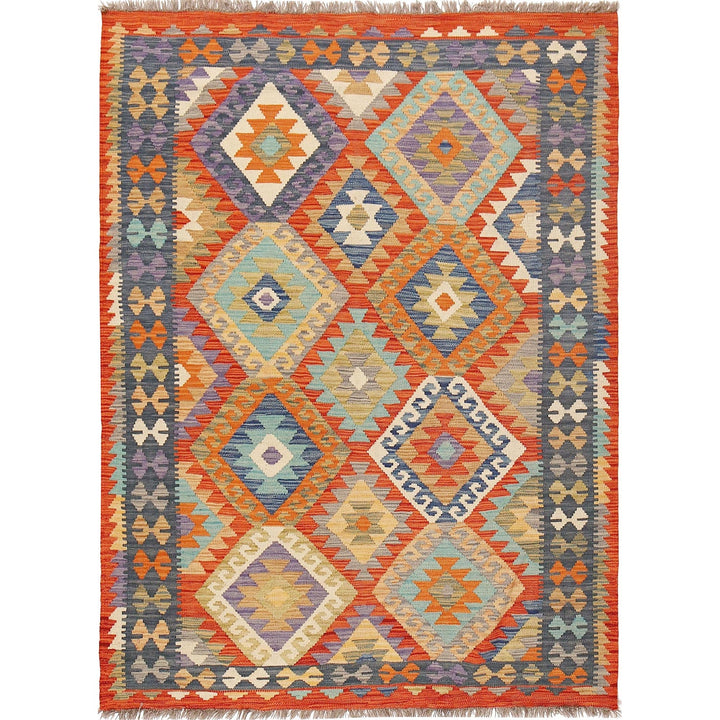 Vegetable Kilim 4' 8" x 6' 6" - No. AL25415