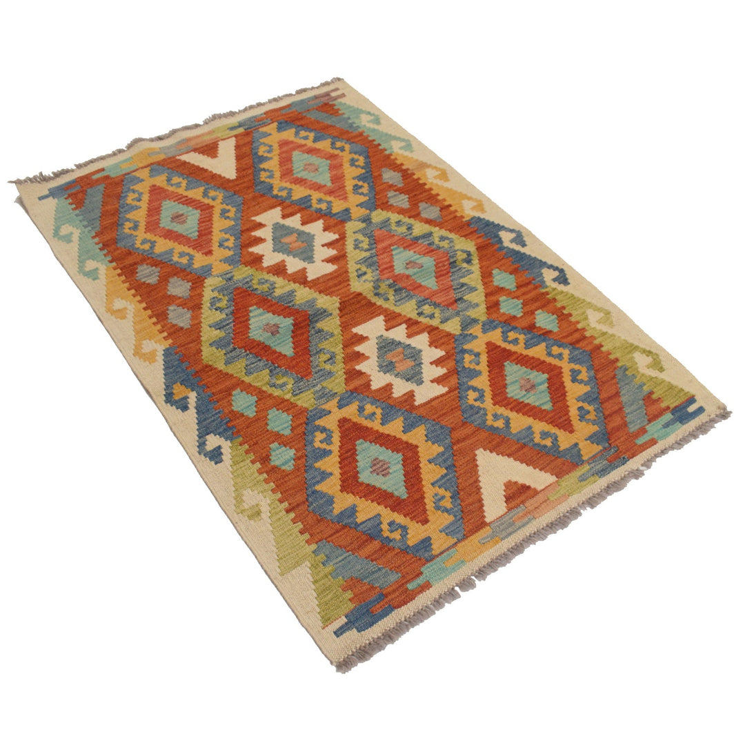 Vegetable Kilim 3' 3" x 4' 7" - No. AL56526