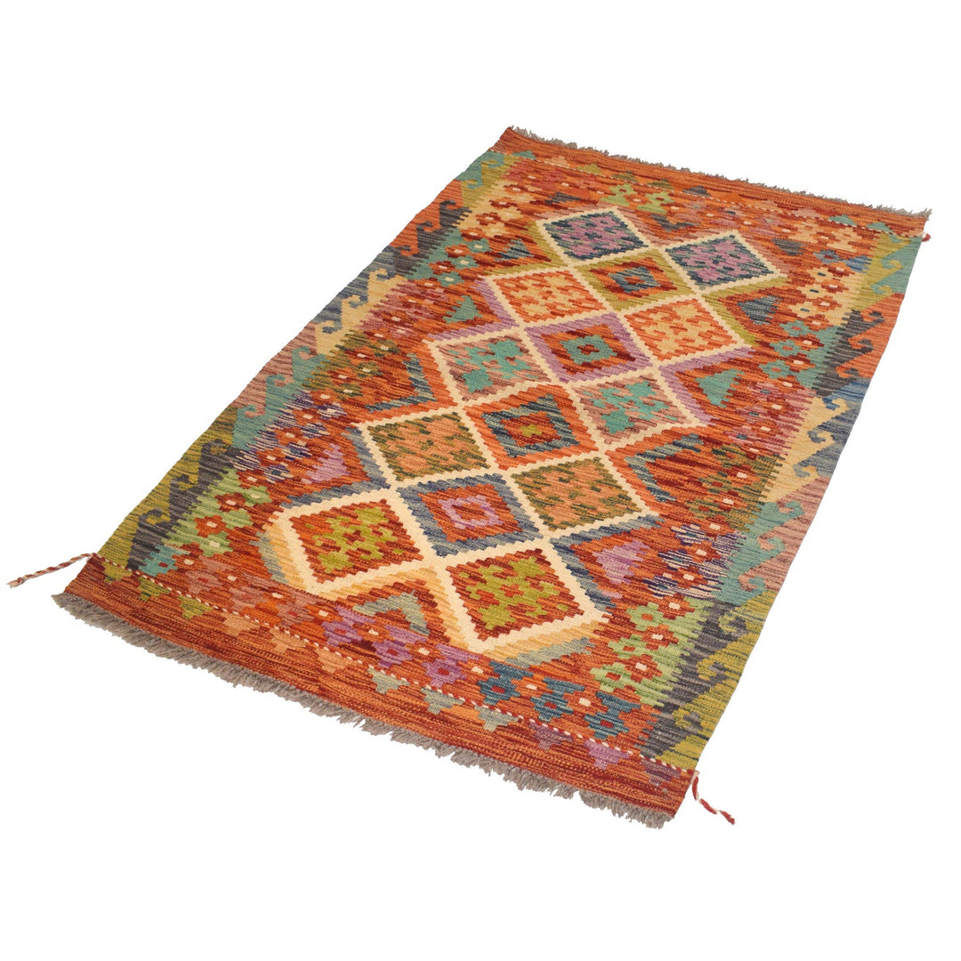 Vegetable Kilim 3' 2" x 4' 7" - No. AL29271