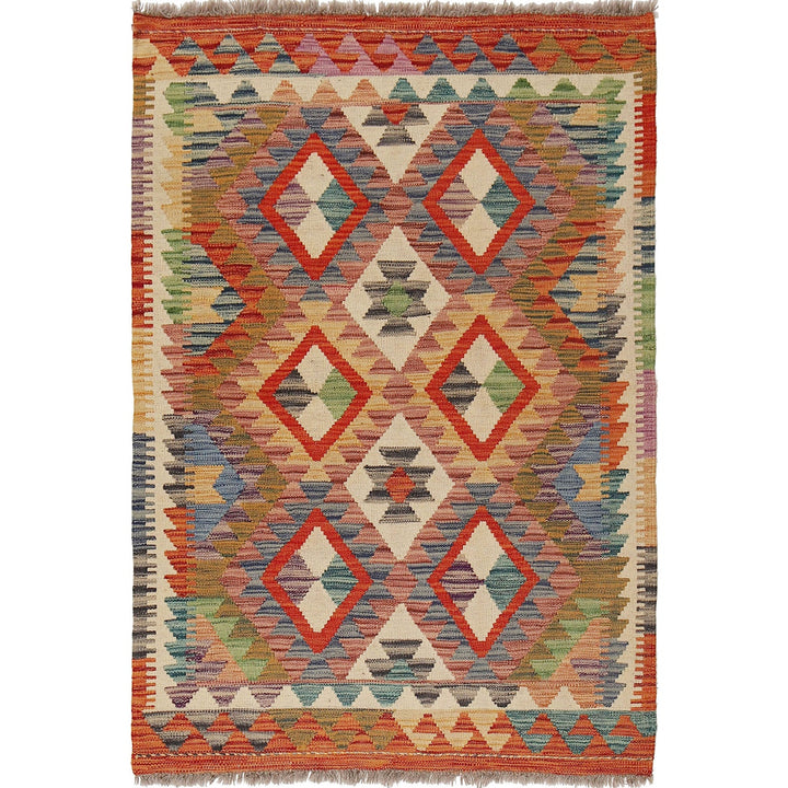 Vegetable Kilim 3' 3" x 4' 8" - No. AL28370
