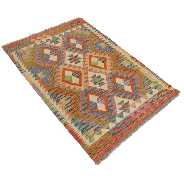 Vegetable Kilim 3' 3" x 4' 8" - No. AL28370