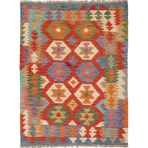 Vegetable Kilim 3'3" x 4'7" - No. AL38296