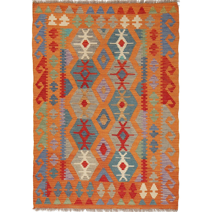 Vegetable Kilim 3' 3" x 4' 7" - No. AL19677