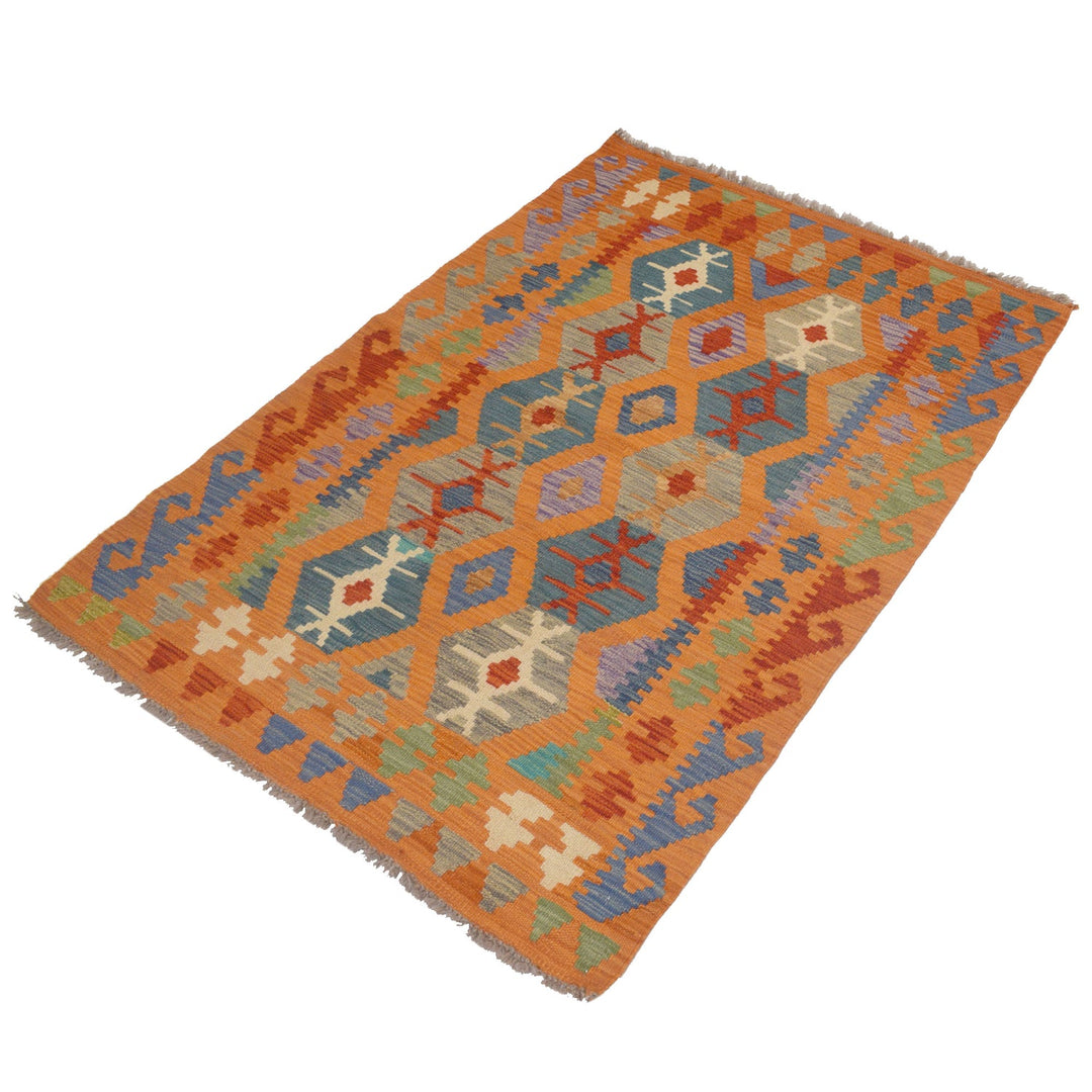 Vegetable Kilim 3' 3" x 4' 7" - No. AL19677