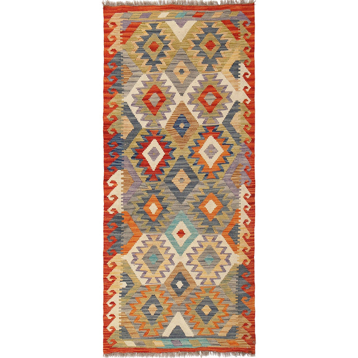 Vegetable Kilim 2' 7" x 6' 4" - No. AL62504