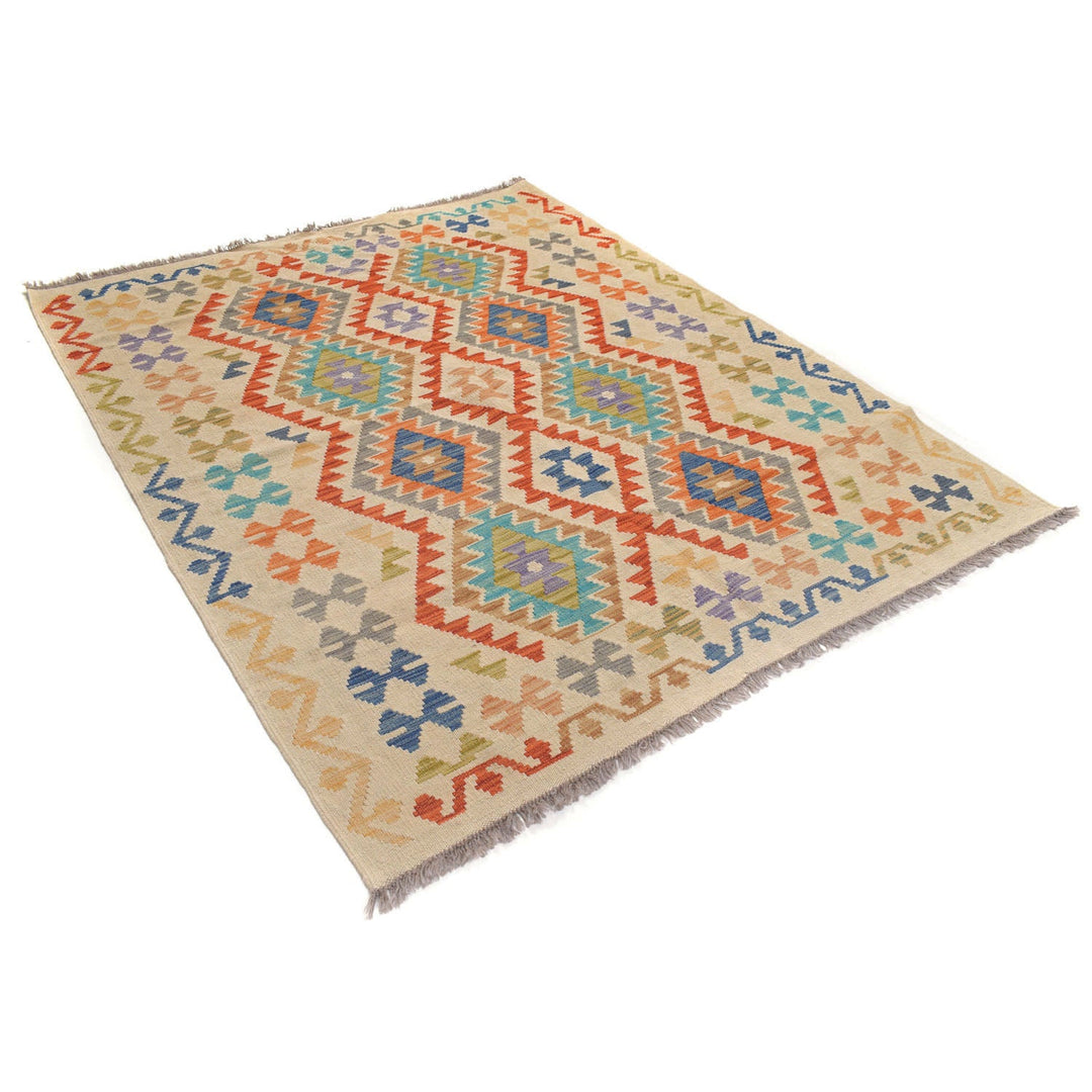 Vegetable Kilim 5'2" x 6'4" - No. AL47752