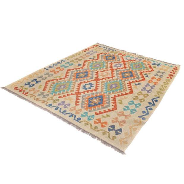Vegetable Kilim 5'2" x 6'4" - No. AL47752