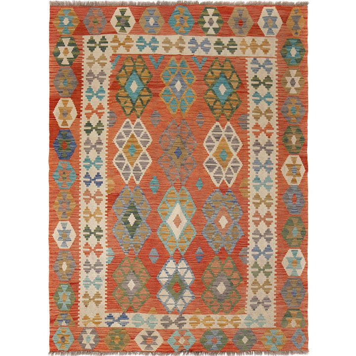 Vegetable Kilim 5' x 6'7" - No. AL74605