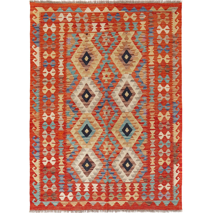 Vegetable Kilim 4'8" x 6'3" - No. AL46206