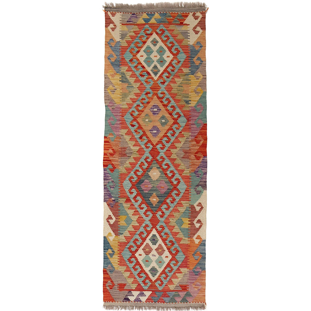 Afghan Kilim Rug 2' x 5'9" Flat-Weave